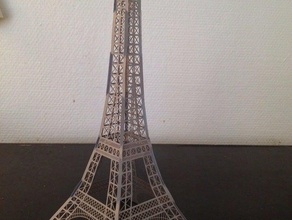 eiffel tower paper model other architecture france geometry laser lasercut cutter paris 3d print model - Mito3D