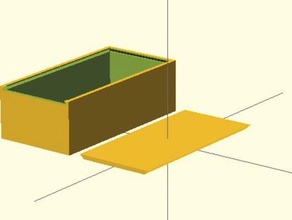 parametric sliding top utility box containers 3d print model - Mito3D