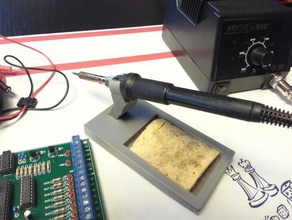 soldering iron holder aoyue b004 diy electronics ironing 3d print model - Mito3D