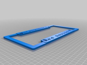 license plate border signs logos customized 3d print model - Mito3D