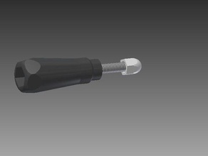 thumb screw mount gopro hero 1 2 3 3+ camera 3d print model - Mito3D