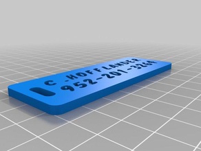 etiqueta de bagagem ii organização personalizado 3d print model - Mito3D
