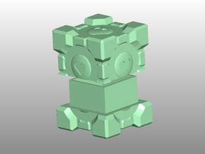 portal companion cube box versteckt andere 3d print model - Mito3D
