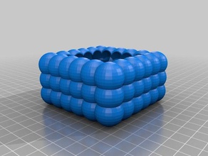 ballcubebuckit esculturas bloco tijolo ornamentos vaso 3d print model - Mito3D
