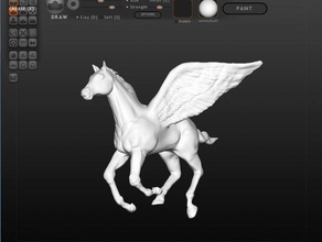 pegasus Kreaturen Pferd Mythos 3d print model - Mito3D