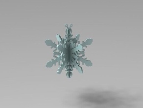 3d floco de neve ornamento outros makerbotornaments 3d print model - Mito3D
