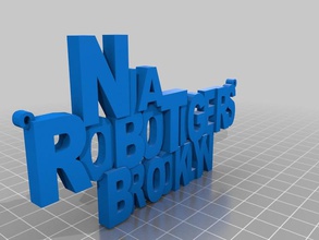 nia nameplate other 3d print model - Mito3D