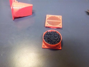 air filter 40mm fan 3d printer accessories abs fumes smoke 3d print model - Mito3D