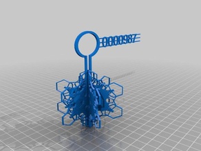 snowflake ornament 987 Dekor angepasst 3d print model - Mito3D