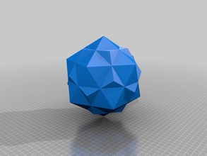 composto dodecaedro icosaedro outros poliedro 3d print model - Mito3D