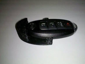 nissan keyfob ocultar-um-chave outros 3d de carro recipiente ímã 3d print model - Mito3D