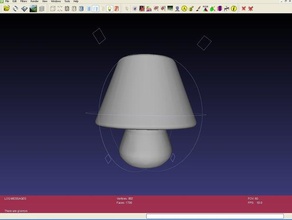 mushroom style lamp other 3d art household ornament pla rapman reprap supportless 3d print model - Mito3D