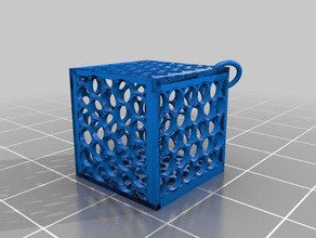 circle mesh box ornament improved other makerbotornaments 3d print model - Mito3D