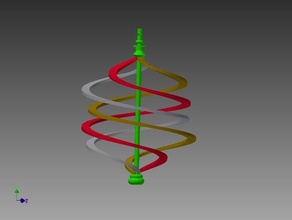 espiral fitas decoração makerbotornaments 3d print model - Mito3D