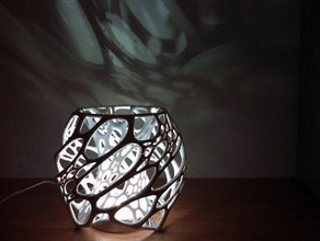 celular de la lámpara las esculturas 3d 3dprint art pantalla del sistema nervioso orgánica 3d print model - Mito3D
