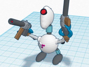 defend bot guns robotics 3d print model - Mito3D