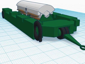 römork b-1 bombardıman işleme mhu-196 mühimmat araç römorku 3d print model - Mito3D