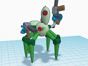 spider bot robotics robot model 3d print model - Mito3D