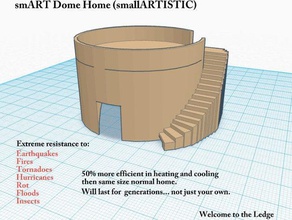 smart-dome home buildings structures earthquakes eco fire floods friendly green hurricanes insects proof resistant rot tornadoes 3d print model - Mito3D