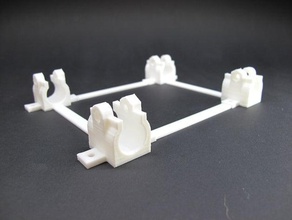 carriage mounting frame slim lm8uu holders other 3d print model - Mito3D