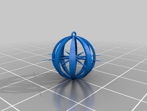 scary spindle sphere other makerbotornaments 3d print model - Mito3D