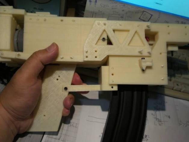 airsoft elettrotermica pistola struttura fai da te 3D print model - Mito3D