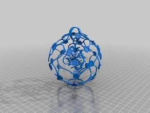 inverno gem floco de neve versão decoração makerbotornaments 3d print model - Mito3D