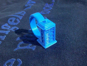 tardis anel-uma-coisa anéis jewlery modular 3d print model - Mito3D