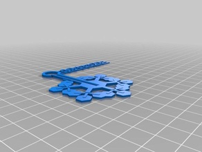 mi personalizados blizzard ofsnowflake adornos decoración 3d print model - Mito3D