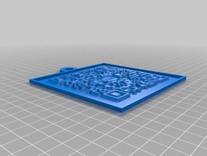 qr kodu etiketi 2d sanat özelleştirilmiş 3d print model - Mito3D