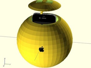iball de exercícios bola o seu iphone outros a apple evd animais estimação 3d print model - Mito3D