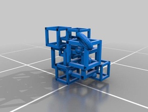 cube links ornament other makerbotornaments 3d print model - Mito3D