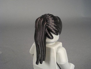 sporty long hair other minifig 3d print model - Mito3D