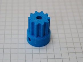 t5 10 teeth belt pulley hobby 4mm pully 3d print model - Mito3D