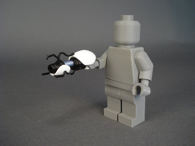 portal gun persone accessori minifig 3D print model - Mito3D