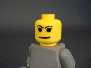 smarty pants head other minifig 3d print model - Mito3D