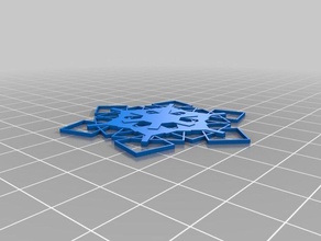 snowflake Ornamente 987 Dekor angepasst 3d print model - Mito3D