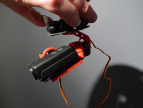 mobius Kamera Halter open brushless gimbal rc Fahrzeuge 3d print model - Mito3D