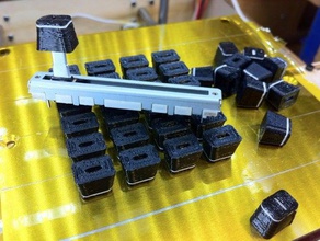 slider fader slide potentiometer knobs electronics beatseqr cap handle indicator 3d print model - Mito3D