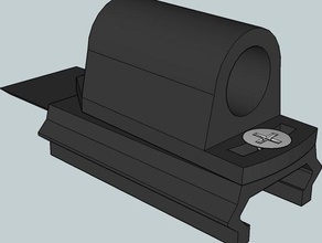 laser di correzione della vista picatinny rail hobby tessitore 3d print model - Mito3D