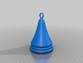 christmas bell ornament andere 3d print model - Mito3D