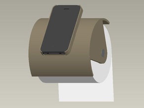 nur Fall andere evd iphone toiletpaper 3d print model - Mito3D