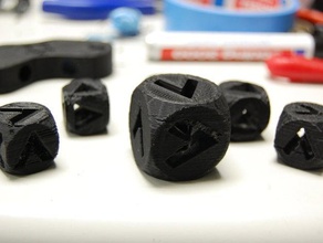 directional dice other game toy 3d print model - Mito3D