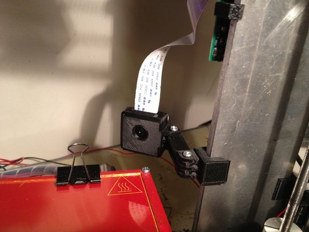 ajustable raspberry pi de montaje la cámara solución prusa i3 otros camcam 3D print model - Mito3D