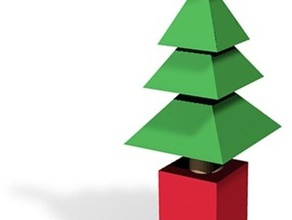 xmas tree pendant ornament sculptures christmas trees decoration decorations pendants 3d print model - Mito3D