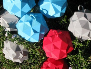 adornos de navidad compuesto poliedros art openscad 3d print model - Mito3D