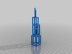 wireframe willis tower buildings structures architecture sears 3d print model - Mito3D