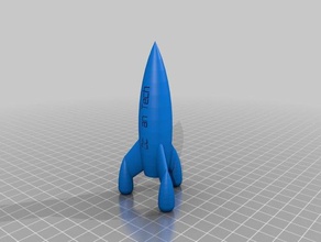 mi personalizados personalizado cohete adorno decoración 3d print model - Mito3D
