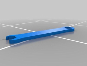einfache Schraubenschlüssel hand tools 3d print model - Mito3D