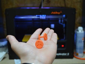 fabshop boutons de manchette accessoires bouton cufflink la mode d'orange chemise portable 3d print model - Mito3D